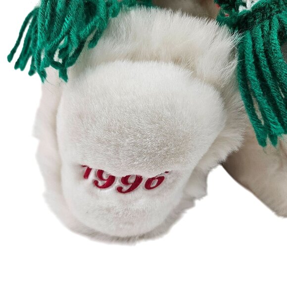 Kmart Holiday Bear Plush 10th Anniversary Limited Edition 1996 Green Hat Scarf - Picture 4 of 10